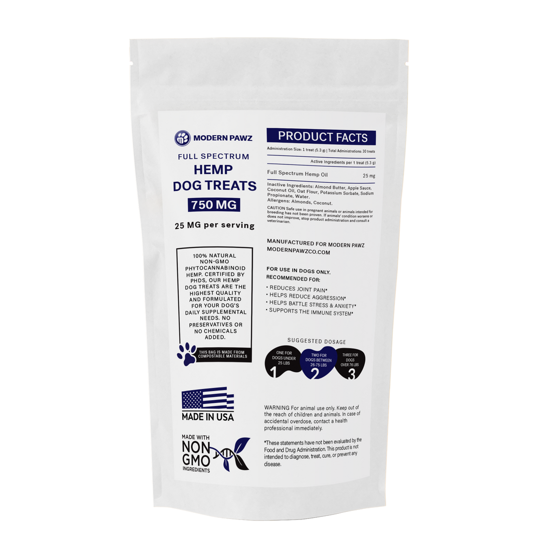 Hemp Dog Treats | 30 Treats